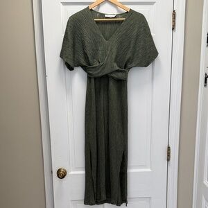 All in favor Olive Midi dress size medium